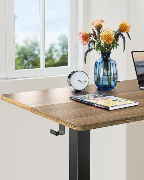 ErGear Electric Standing Desk Height Adjustable 120 x 60cm, Sit Stand Desk with 4 Memory Smart Pannel for Home Office with Splice Board