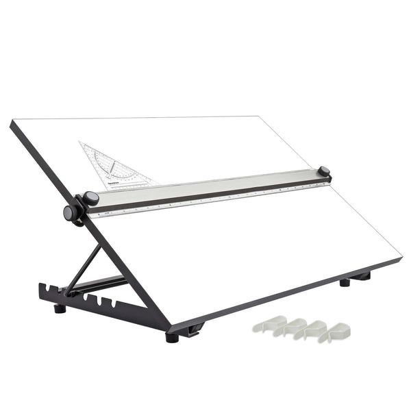 Liquidraw A3 Drawing Board Parallel Motion, Table Model with 5 Adjustable Working Angles, Includes Drawing Board Clips & Set Square