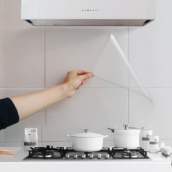 Hode Clear Sticky Back Plastic Roll, Book Cover Film for School Kitchen Wall Furniture, Transparent Self Adhesive Vinyl Film, Waterproof Protector