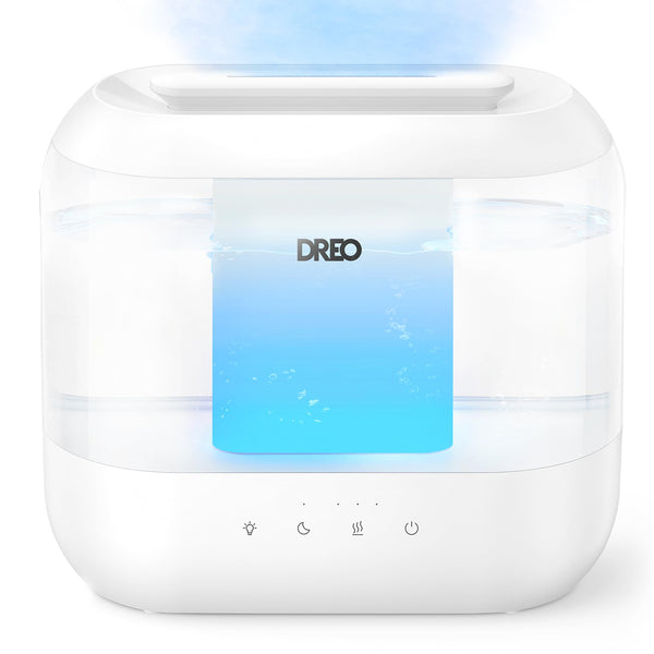 Dreo Humidifier for Bedroom, 4L Cool Mist Humidifiers for Home, 32H Runtime,Essential Oil Diffuser,28dB Quiet Humidifier for room, Night Light, Rapid