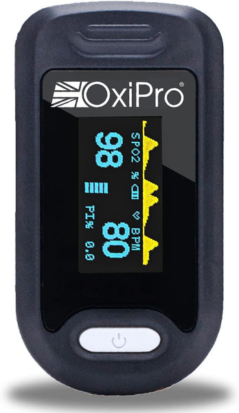 OX2 - CE Certified - MHRA Registered Pulse Oximeter/Blood Oxygen Monitor - Finger Oxygen Saturation Monitor/SATS Monitor SpO2 - UK Approved Medical Device