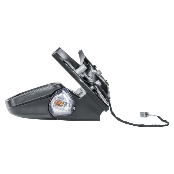 Repmacement Driver Right Side Door Wing Mirror O/S Electric and Heated Manual Folding with Textured Back Cover for Ford Transit Tourneo Custom 2015 to 2024