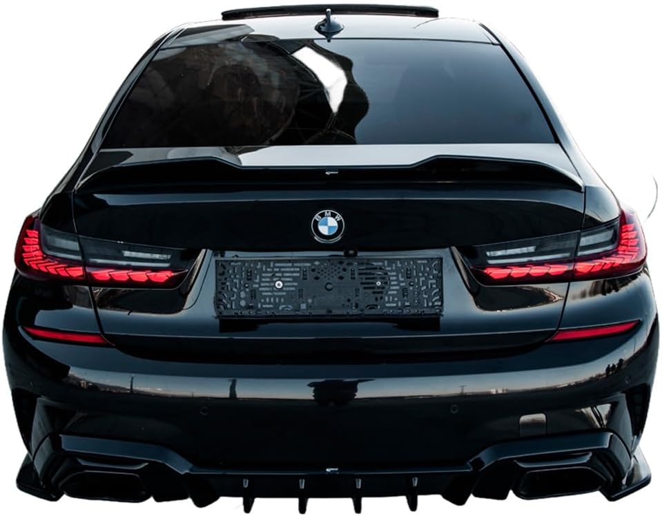 Oneway Rear Side Diffusors compatible with BMW 3-Series G20/G21 M-Pack 2018-2022 - Gloss black