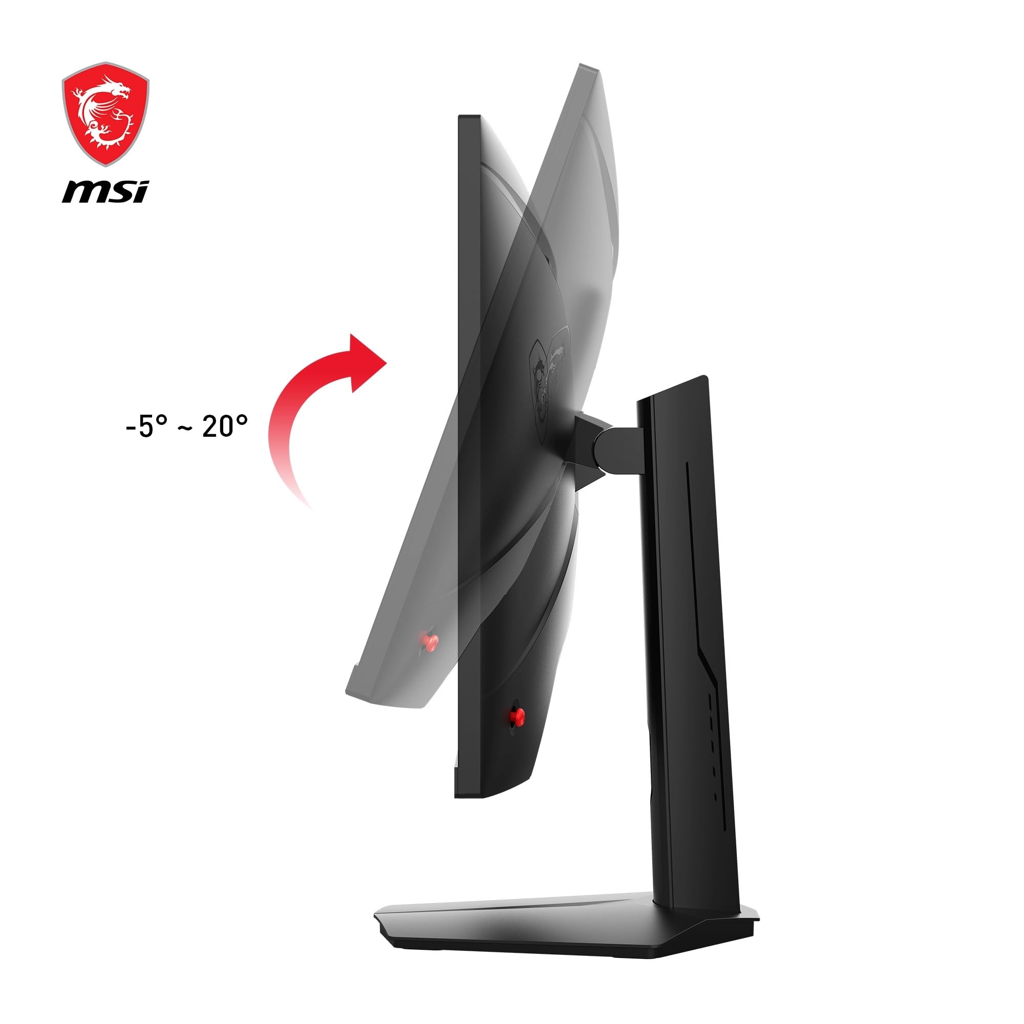 MSI G274F 27 Inch FHD Gaming Monitor - 1920 x 1080 Rapid IPS Panel, 180 Hz / 1ms, 134% sRGB Colour Gamut / G-SYNC Compatible- DP 1.2a, HDMI2.0 CEC