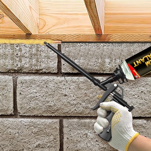 Foam Gun, Preciva Black Professional Expanding Heavy Duty Expandable Spray Application Applicator Caulking Foaming Guns