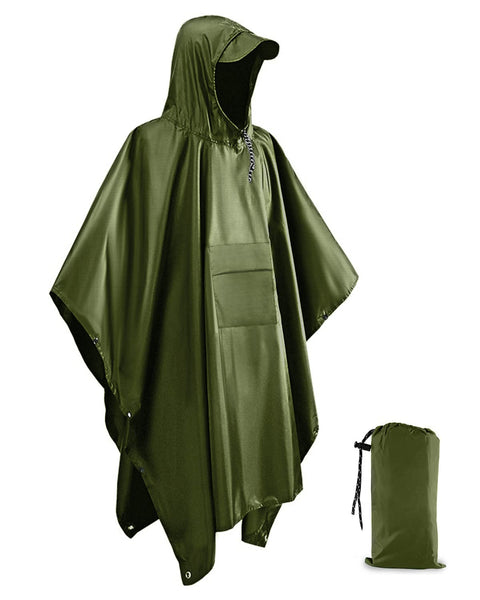 Victoper Waterproof Poncho Adult, Reusable Rain Poncho Adult Waterproof Poncho Waterproof Adult Lightweight Waterproof Raincoat for Outdoor Hiking Camping Cycling Traveling