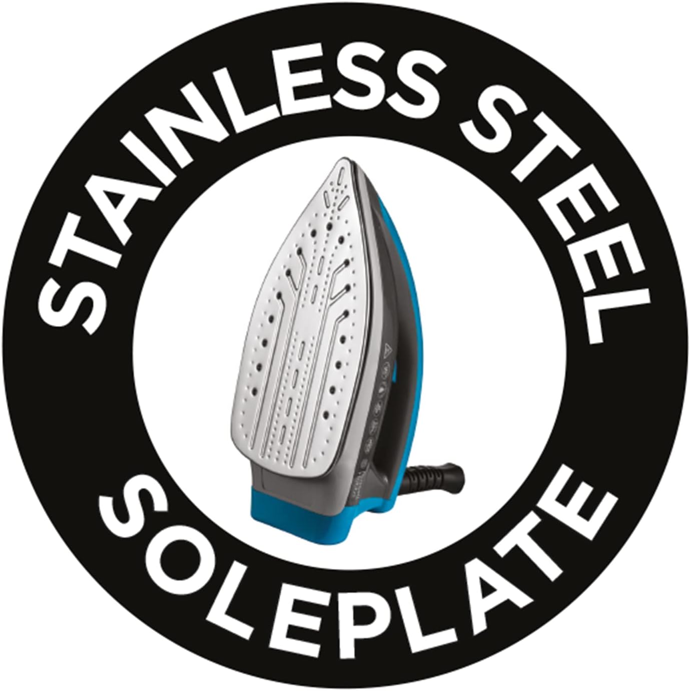 Russell Hobbs Steam Generator Iron, 1.3L Removable Water Tank, Stainless Steel Non Stick Soleplate, 110g Shot of Steam, 90g Steam Output, Cord Storage, Temp ready light, Anti Calc, 2400W 24510