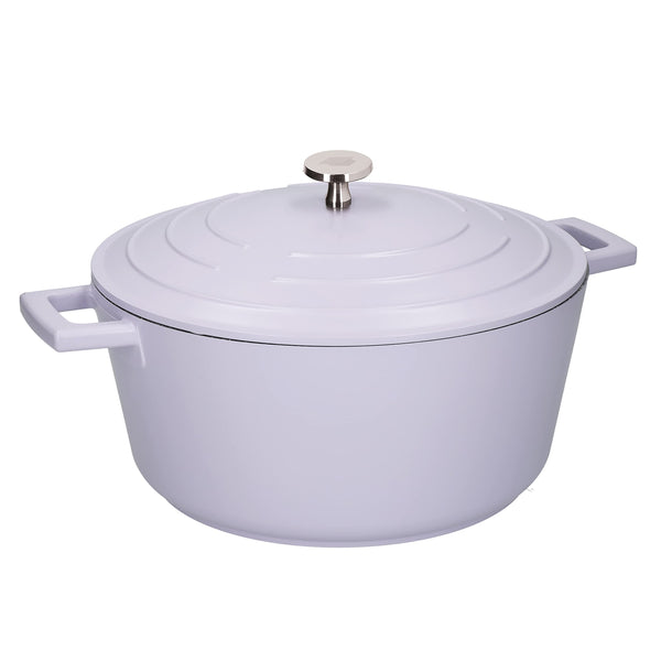 MasterClass Casserole Dish With Lid, Medium 4L/24 cm, Lightweight Cast Aluminium, Induction Hob And Oven Safe, Black