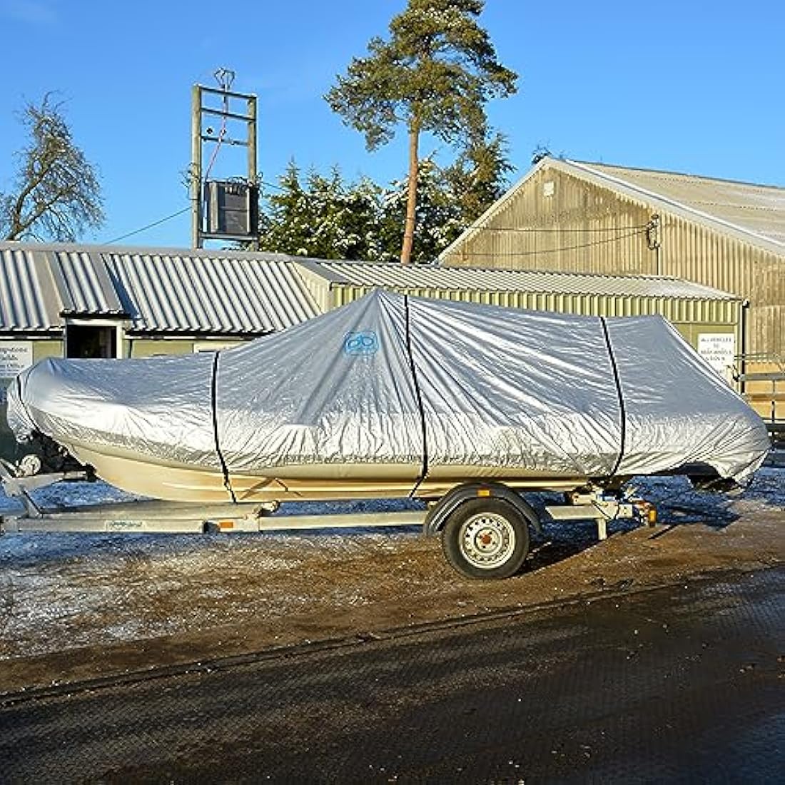 Ducksback 20-22 ft heavy duty waterproof boat cover RIB/Sport/trailer