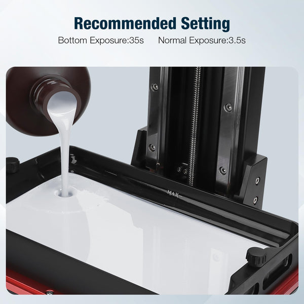 ELEGOO 8K 3D Printer Resin, Standard Photopolymer Resin 405nm UV-Curing Resin, Best for 8K/9K/12K/14K/16K LCD 3D Printer Space Grey 1000G