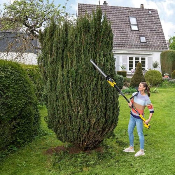 Kärcher 18v Cordless Pole Hedge Trimmer PHG 18-45, cutting length: 45 cm, extension insert, angled cutting head, power: max. 250-500 m, can be used with Kärcher 18v battery, battery not included