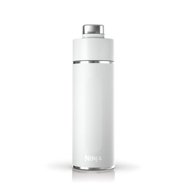 Ninja Thirsti Water Bottle and Flask 709 ML With Leak-Proof Lid, Designed For Carbonated, Hot & Cold Drinks, Ideal For Travel & Sports, Triple Insulated, Stainless Steel Bottle, Black, DW2401EUUKBK