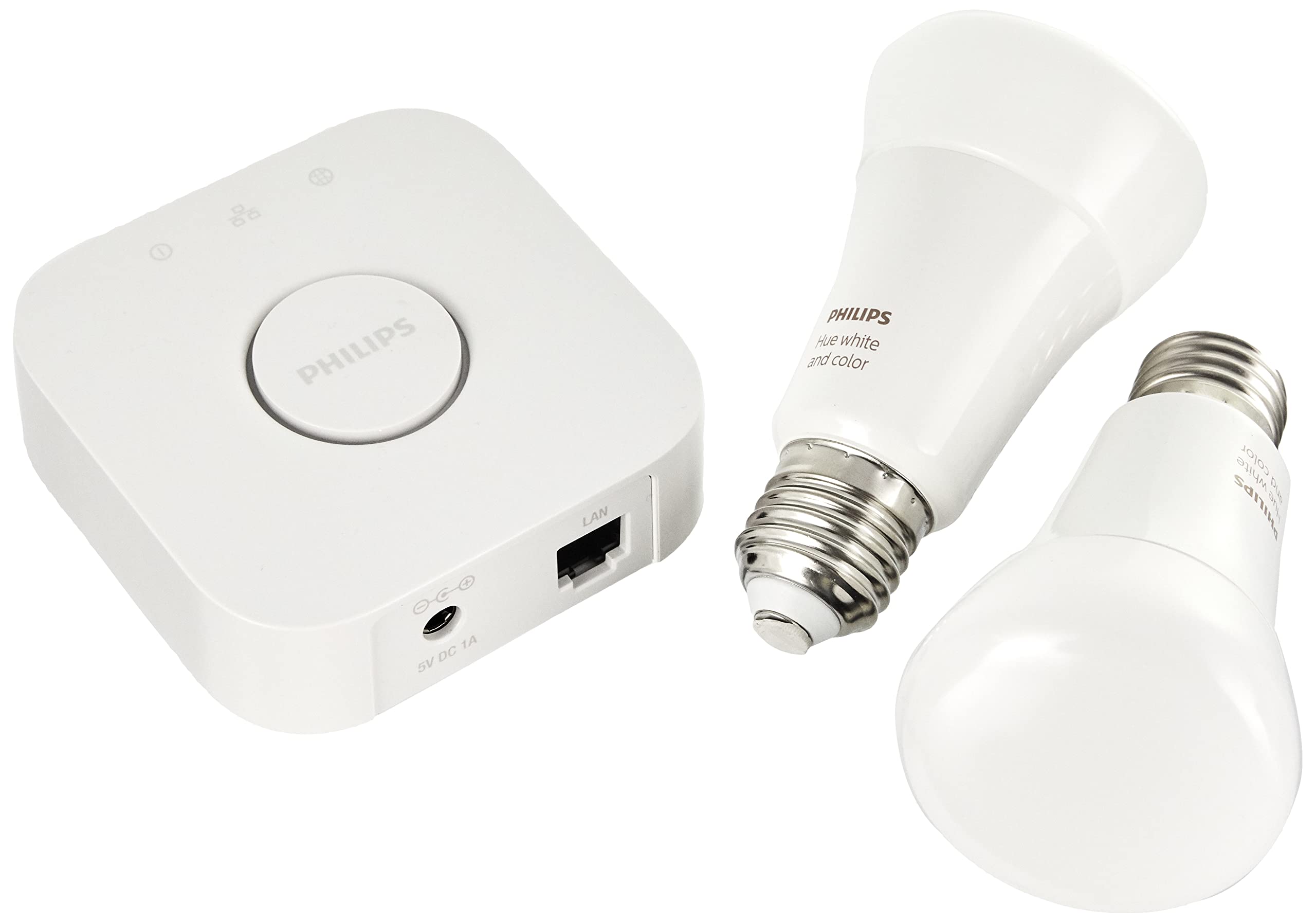 Philips Hue White & Color Ambiance Starter Set of 2 Lamps, Plastic, 19 W, White