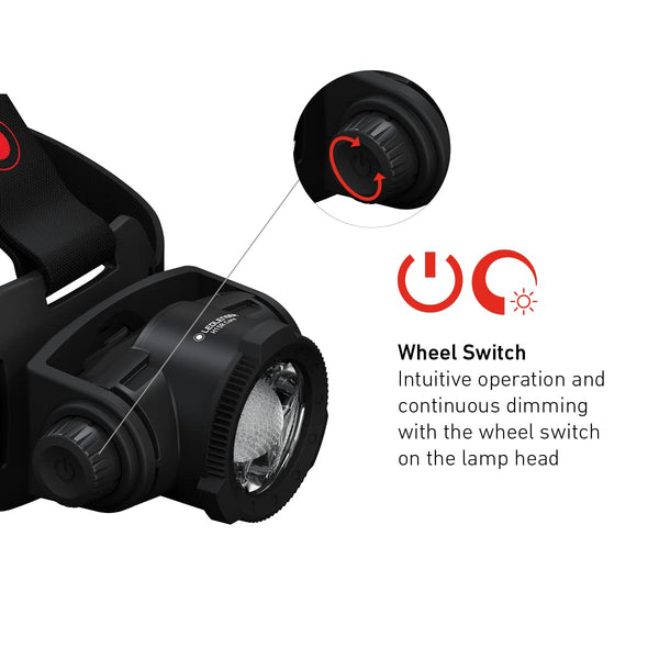 Ledlenser H15R Core - Rechargeable Outdoor LED Head Torch, Super Bright 2500 Lumens Headlamp, 250 Meter Focus, Professional Head Torch Rechargeable, Up to 80 Hours Running Time