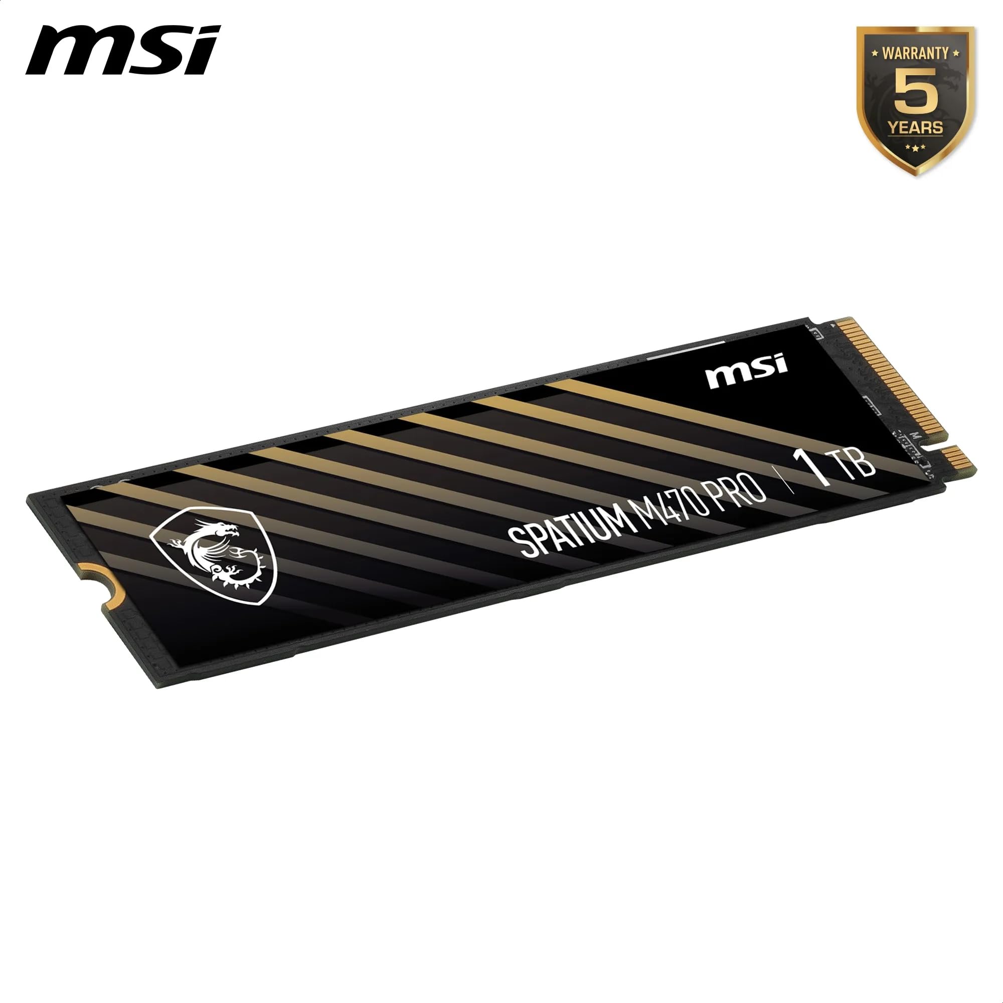 MSI SPATIUM S270 SSD 480GB - SATA 3 2.5" Solid State Drive, 500MB/s Read & 450MB/s Write, 3D NAND, Built-In Data Security, MSI Center - 5 Year Warranty (250 TBW)