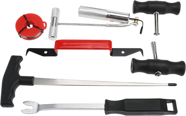 BOOMSTART 7Pcs Windscreen Removal Tool Kit, Professional Car Windshield Dismantle Tools, Universal Automotive Window Windscreen Glass Disassembly Tools Cutting Wire