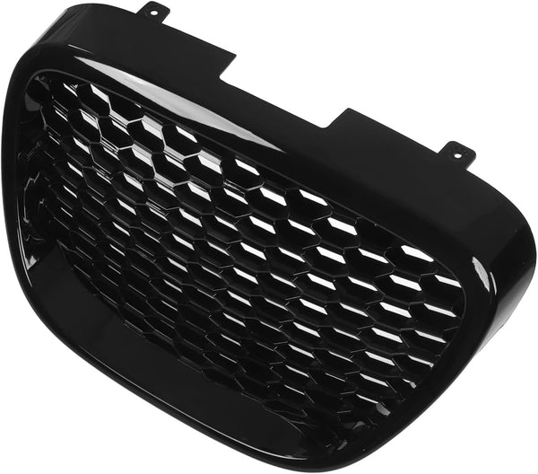 Glossy Black Heatproof Bumper Mesh Grill Replacement with UV Resistant Coating, Easy Bolt Installation for Seat Leon Altea Toledo, OE Number 1133007