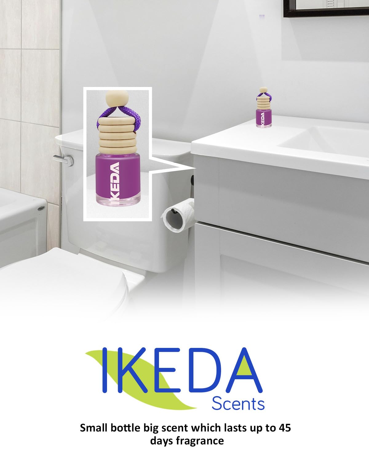 Ikeda scents Ikeda Car Air Fresheners | Automotive Hanging Pendant | Auto Perfume Diffuser with Real Oil | Strong and Long Last Fragrance | Fresh Smell Cover Odours | Car Accessories for Men Women