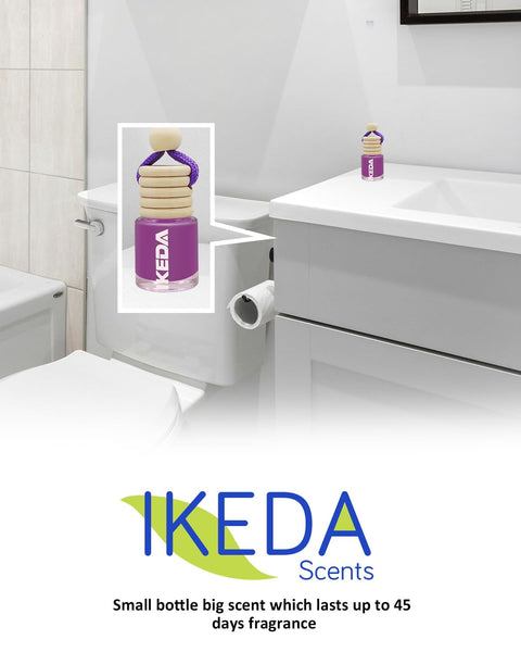 Ikeda scents Ikeda Car Air Fresheners | Automotive Hanging Pendant | Auto Perfume Diffuser with Real Oil | Strong and Long Last Fragrance | Fresh Smell Cover Odours | Car Accessories for Men Women