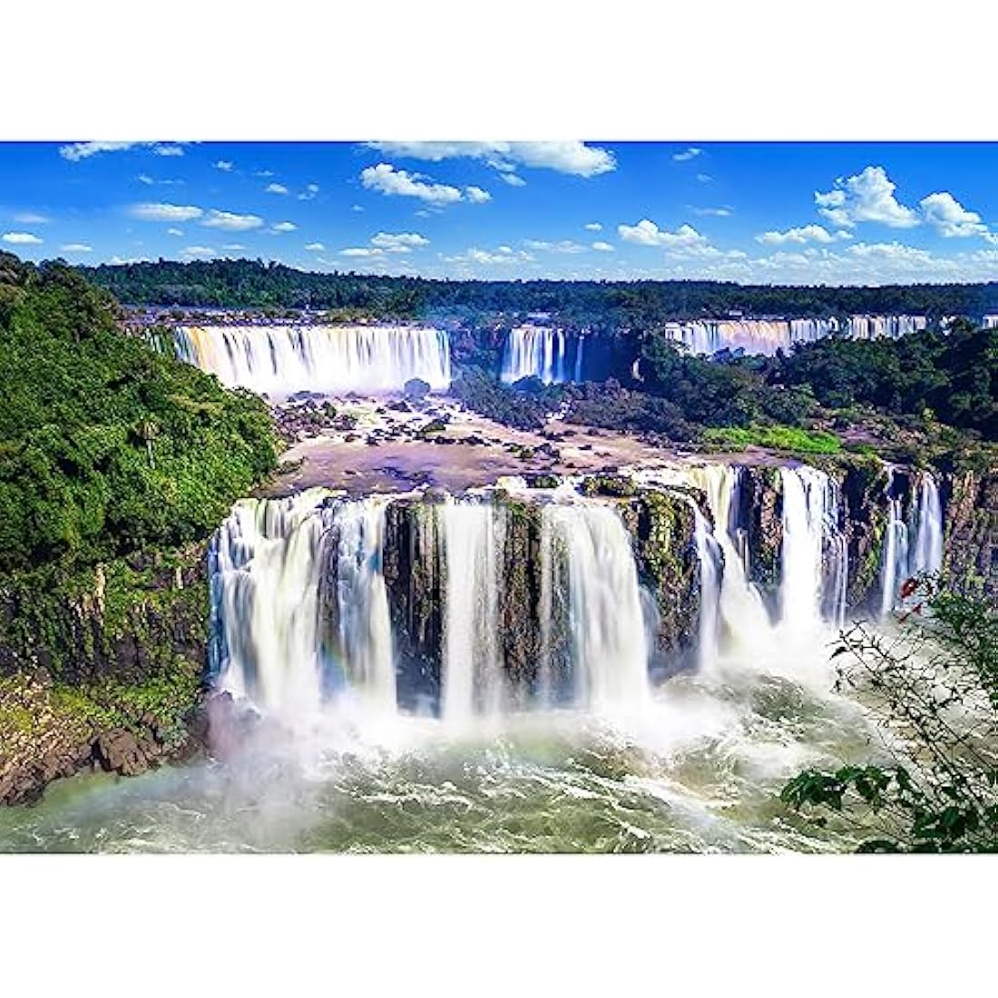 HUADADA Jigsaw Puzzles for Adults 1000 Piece Jigsaw Puzzles for Adult,JigsawPuzzle 1000 Pieces for Adults Challenging Puzzle Games（Iguazu Waterfalls）
