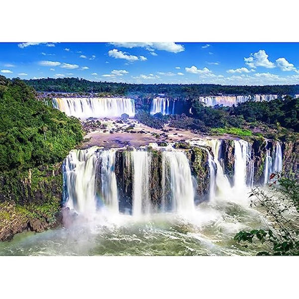 HUADADA Jigsaw Puzzles for Adults 1000 Piece Jigsaw Puzzles for Adult,JigsawPuzzle 1000 Pieces for Adults Challenging Puzzle Games（Iguazu Waterfalls）