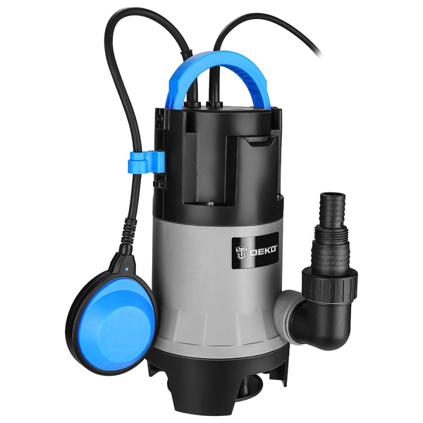 Water Pump: DEKO Submersible Water Pump 400W 10000L/H, Portable Water Sump Pump to Empty Pool, Water Drainage Pump for Clean and Dirty Water for Garden Pond, Pools and Ditches Float Switch