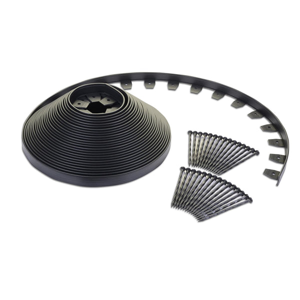 Easyflex Heavy Duty No-Dig Edging Kit - 100ft., Black
