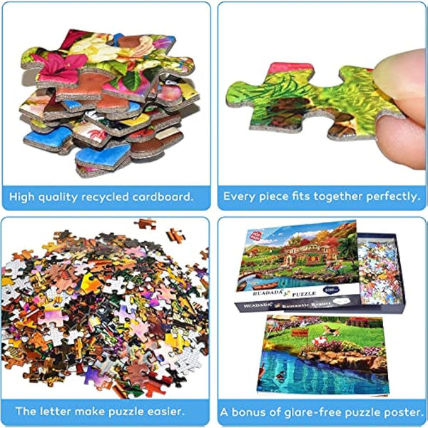 Jigsaw Puzzles 1000 Pieces for Adults | Holiday Homes | 1000 Piece Puzzle Educational Games Decoration Puzzle.