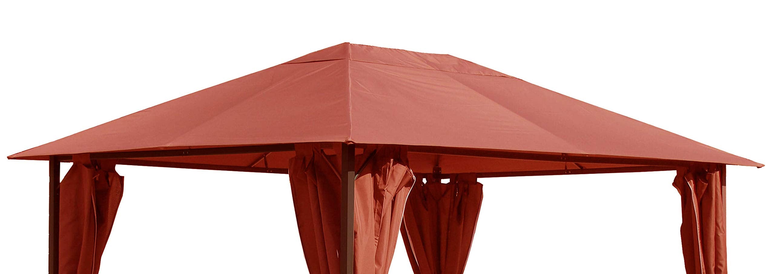 QUICK STAR Replacement Roof for Garden Gazebo 3x4m Orange-Red