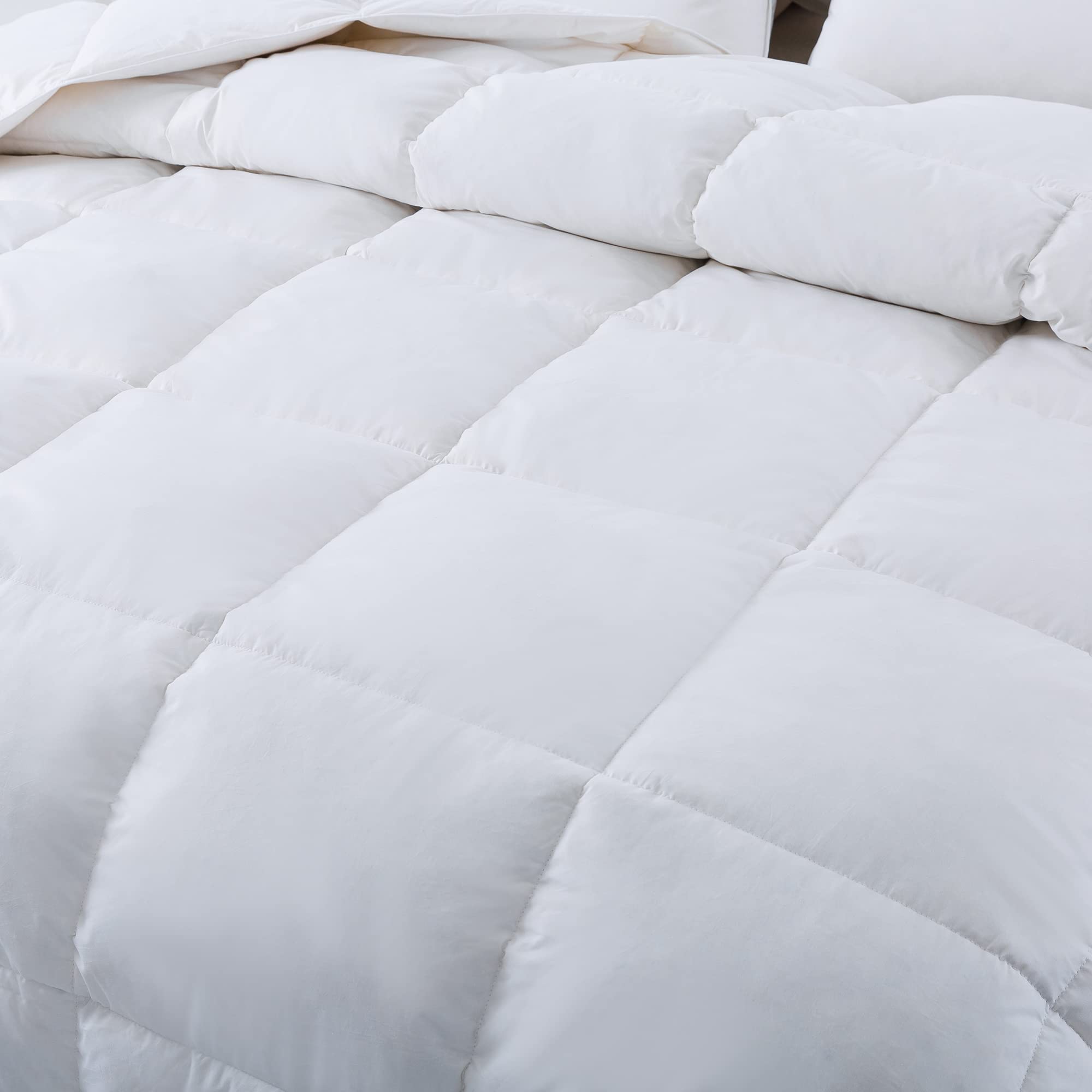 ANALIN Double Size Duvet - 13.5 Tog Luxurious Goose Feather & Down Quilt, 50% Down Double Size Bed Duvet, 100% Cotton Shell, Anti-dust mite &