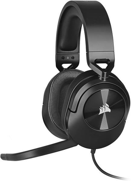 CORSAIR HS55 SURROUND Lightweight Multiplatform Wired Gaming Headset – Dolby 7.1 Surround Sound – iCUE Compatible – PC, Mac, PS5, PS4, Xbox, Nintendo Switch, Mobile – Carbon