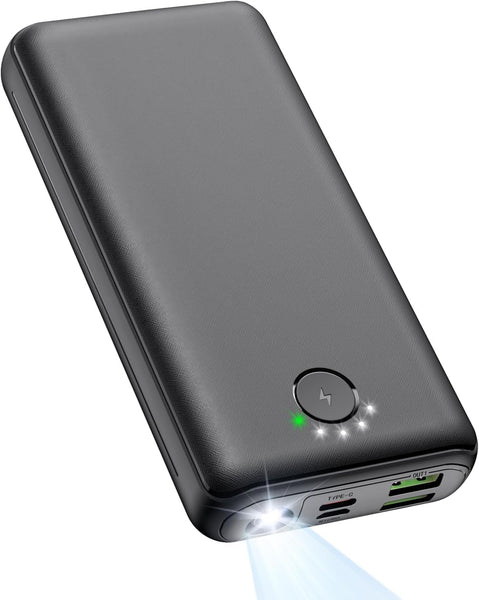 Power Bank 27000mAh Powerbank Fast Charging 22.5W QC 4.0 Portable Charger with Outputs Inputs Flashlight USB C Battery Pack, Ultra-High Capacity Compatible for iPhone Samsung Huawei