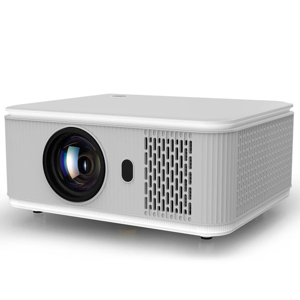 Projector with WIFI and Bluetooth, 4K 1080P Smart Movie Projector 600 ANSl Auto Keystone Quad-Core Compatible for iOS/Android/USB/HDMI/TV Stick