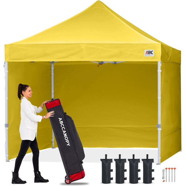 ABCCANOPY 3x6M Pop Up Gazebo Canopy Commercial Tents Market stall with 4 Removable Sidewalls and Roller Bag Bonus 4 Weight Bags (Grey)