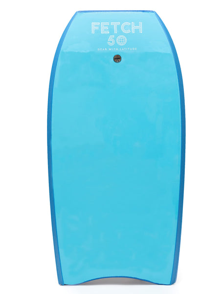 Fetch 50 44 Inch Bodyboard for Adults, Performance Body Board with Stringer and Coiled Leash, Beginner to Intermediate