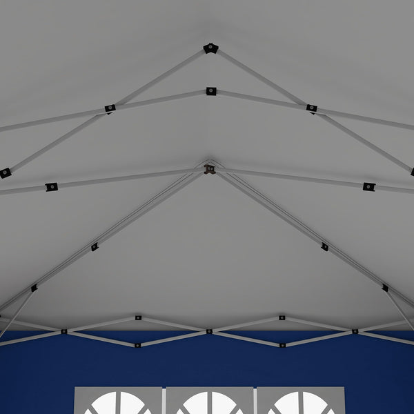 Outsunny 3 x 3(m) Pop Up Gazebo, Water and UV Resistant Party Tent Camping Canopy Marquee with Carry Bag, Blue