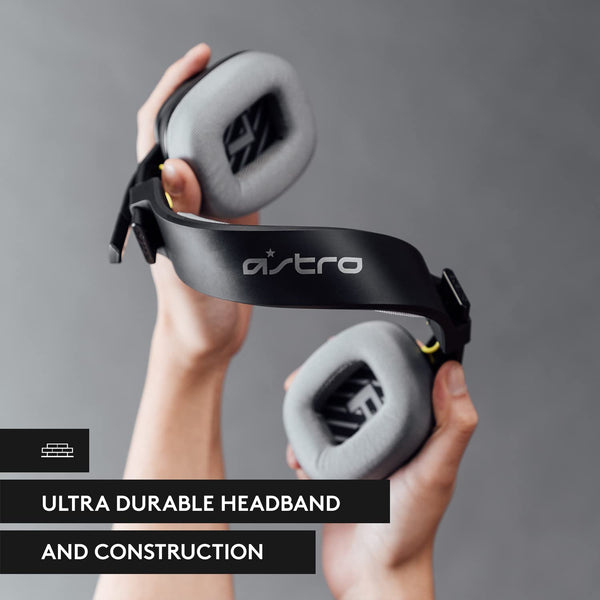 ASTRO A10 Gaming Headset Gen 2 Wired Headset, Over-ear Gaming Headphones, Lightweight & damage resistant, Flip-to-mute microphone, 32 mm drivers, Compatible with PS5, PS4, Nintendo Switch, PC - Black