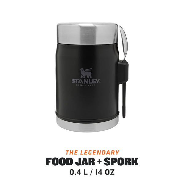 Stanley Classic Legendary Food Jar 0.4L With Spork - Keeps Cold For 7 Hours - BPA-Free Stainless Steel Soup Flask - Leakproof - Dishwasher Safe - Rose Quartz