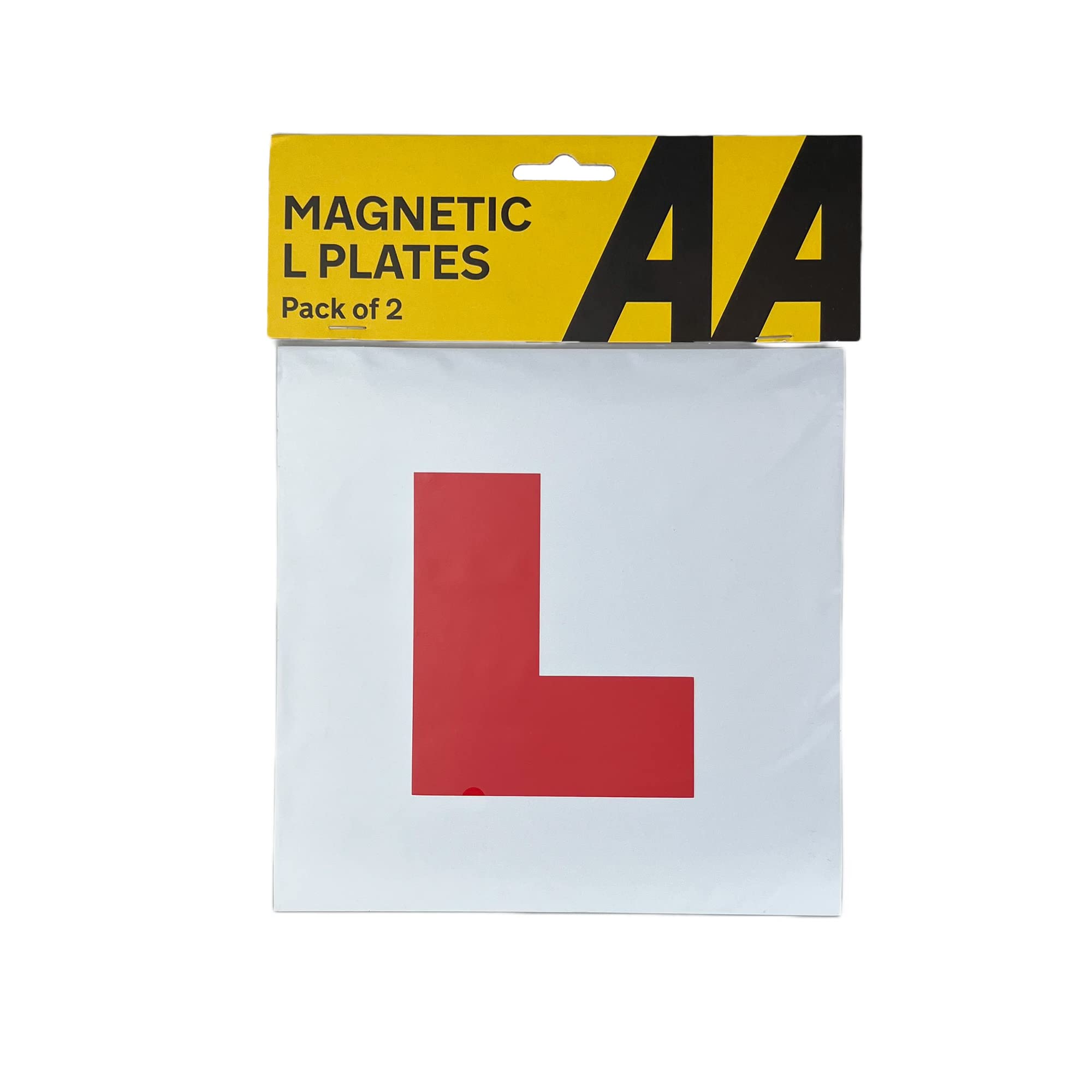AA Magnetic L Plate, White, Pack of 2