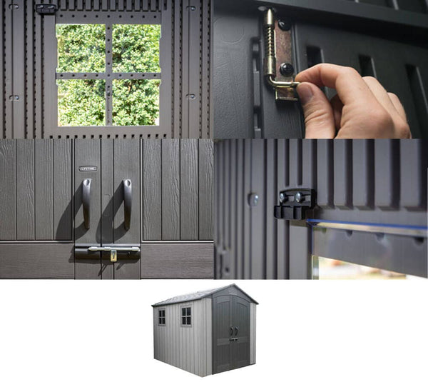 Lifetime 60282 Outdoor Storage Shed, 7 x 12 ft.