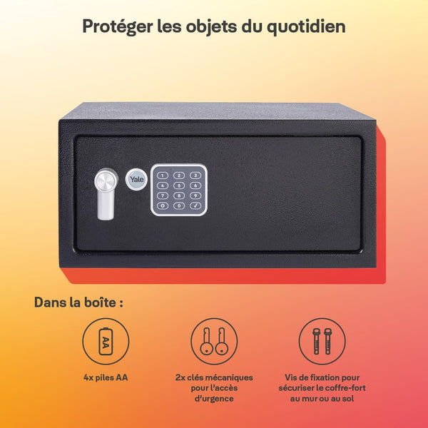 Yale - Electronic Alarmed Safe Laptop - Standard Security - YLC/200/DB2