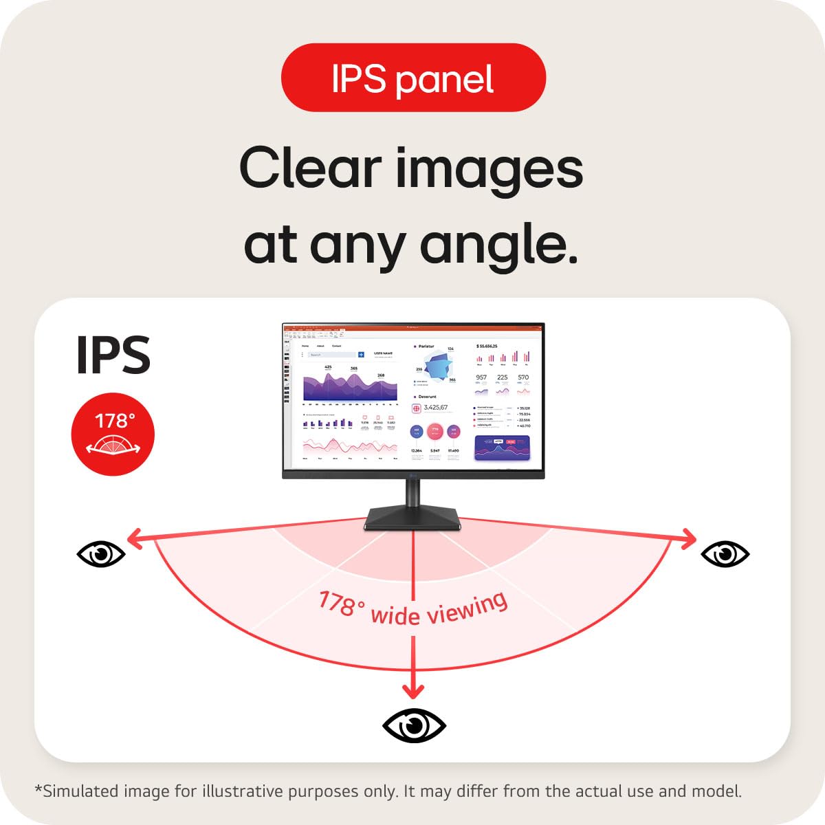 LG Electronics Monitor 27MR400-B, 27 Inch, Full HD 1080p, 100Hz, 5ms GtG, IPS Panel, AMD FreeSync, Smart Energy Saving, Anti-Glare, HDMI, Matte Black