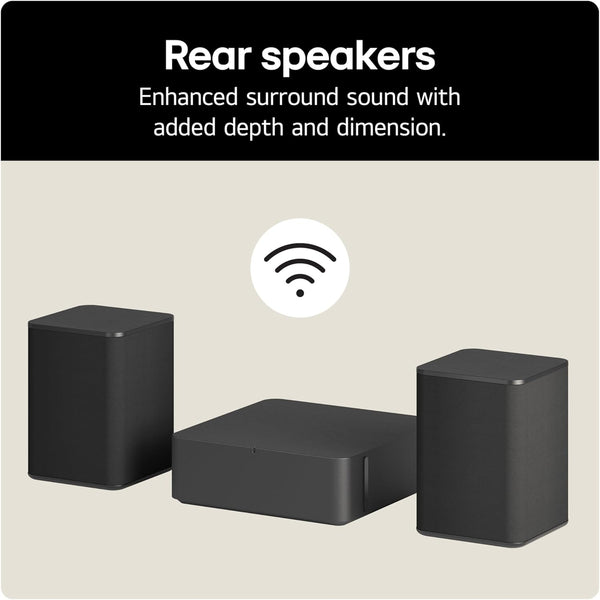 LG S80QR Bluetooth Soundbar for TV with Dolby Atmos & Wireless Subwoofer 5.1.3 channel