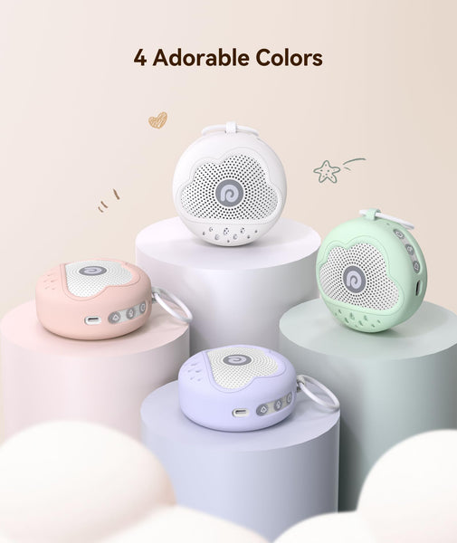 Dreamegg White Noise Machine, Portable Sound Machine Baby Features Powerful Battery, D11Max Sleep Aid Sound Machine for Baby Adults 21 Soothing Sounds for Sleeping Nursery Travel Gift USB Rechargeable