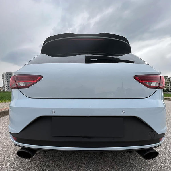 Oneway Roof Spoiler (Cap) compatible with Seat Leon (5F) HB Cupra 2013-2020 - Gloss black