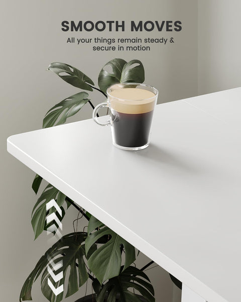 ErGear Electric Standing Desk Height Adjustable 120 x 60cm, Sit Stand Desk with 4 Memory Smart Pannel for Home Office with Splice Board