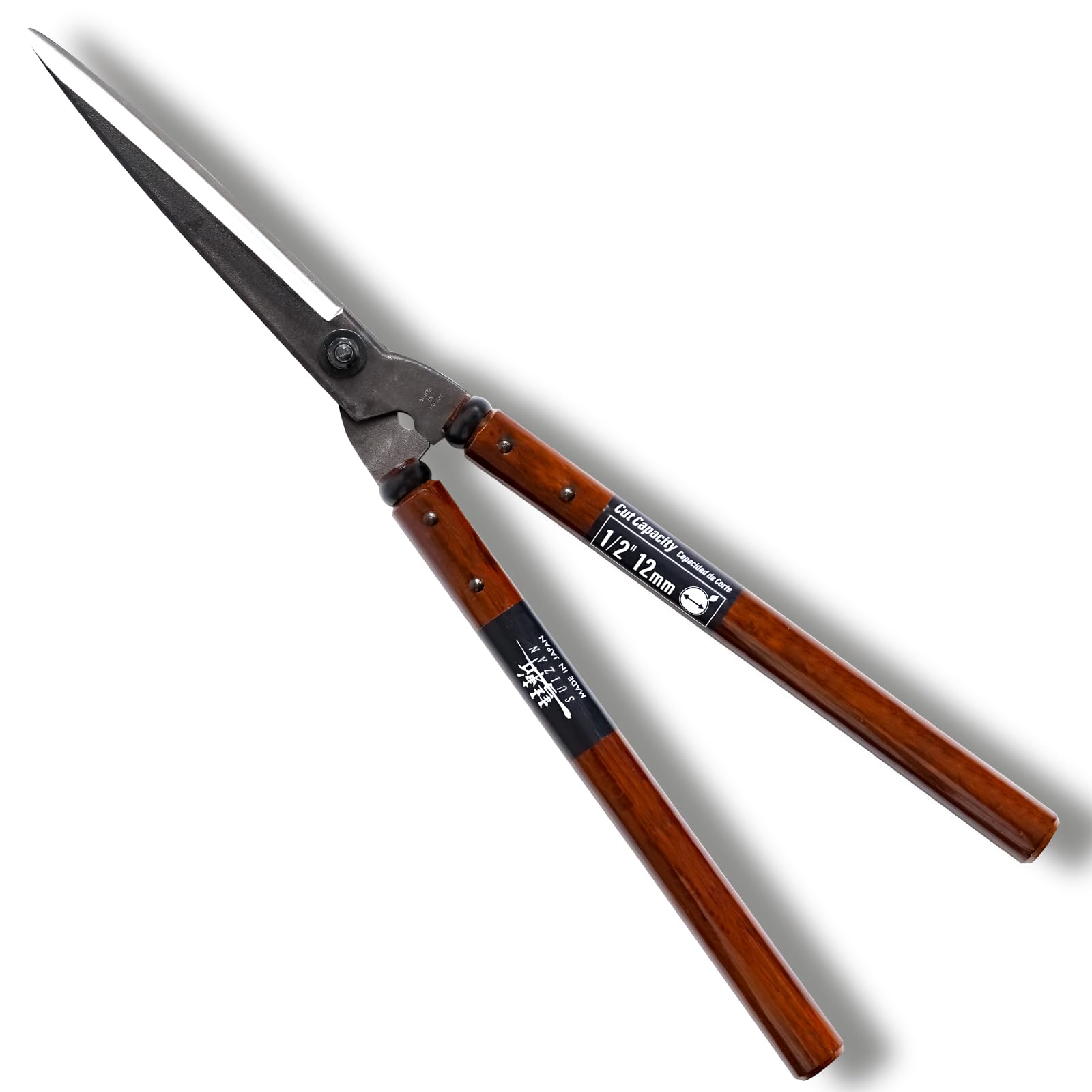 SUIZAN Hedge Shears 575mm - Professional Japanese Garden Clippers for Precise Trimming Gardening Tools