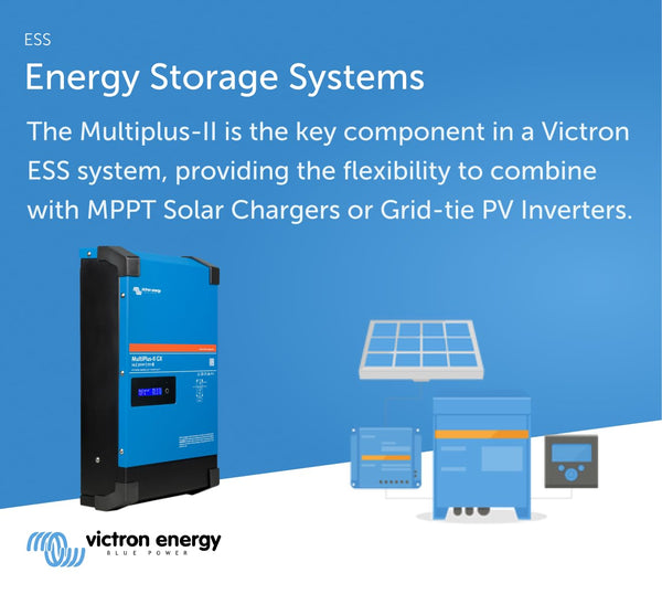 Victron Energy MultiPlus-II GX Pure Sine Wave Inverter Charger for 35 amp Battery, 3000VA 48-Volt 230V
