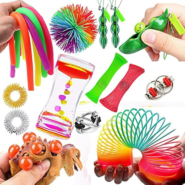 Fidget Toys, Sensory Toys for Autism ADHD People, Stress Balls Anxiety Relief, Stress Relief and Anti-Anxiety Gift for Adults, Kids Party Bag Fillers