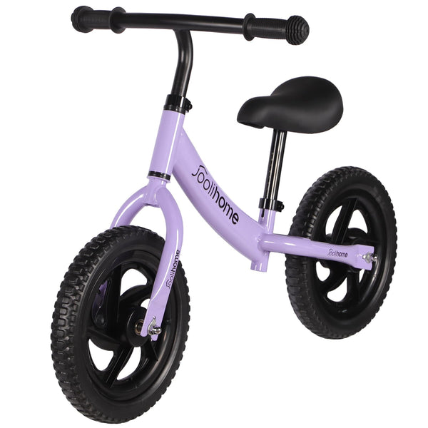 12" Balance Bike Carbon Steel Frame No Pedal Walking Balance Bike Training Bicycle for Kids and Toddlers 2- to 6 Years Old